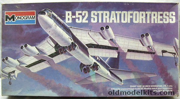 Monogram 1/72 Boeing B-52D Stratrofortress, 8292 plastic model kit